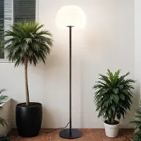 LumenXL Lampe d'extérieur sur pied avec abat-jour blanc - Sym