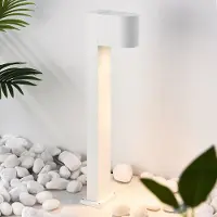 LumenXL Lampadaire industriel blanc, 50 cm - Simone