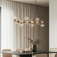 LumenXL Suspension de luxe couleur transparent - Sunita