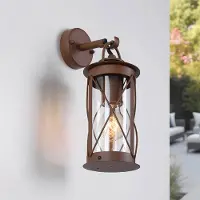 LumenXL Applique industrielle en acier inoxydable effet rouille - Alicia