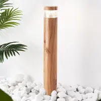 LumenXL Lampadaire Tadeo avec piquet de terre - couleur bois foncé