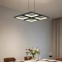LumenXL Suspension moderne Carre avec LED à 3 niveaux de gradation