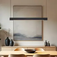 LumenXL Lampe suspendue minimaliste à luminosité réglable, Abby - noir