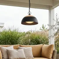 LumenXL Lampe suspendue d'extérieur Jovi avec LED intégrées - noir