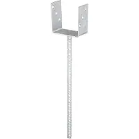 GAH Alberts Support poteau ETA-10/0210 101x100x400x60mm TZN m.ext.langem Betonanker