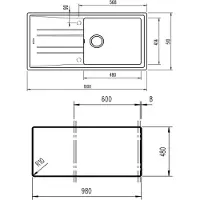 Teka Pierre 60 L-tg 1c 1e Rectangulaire