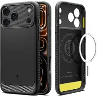 Spigen Coque Rugged Armor MagSafe pour Apple iPhone 17 Pro Max - Matte Black