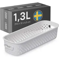 Smartstore kurv Essence Slim 1,3L hvid (10 cm)
