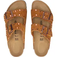 Birkenstock Arizona Femme - Tongues et Sandales, Marron - Taille 41 - Cuir suédé