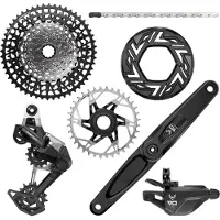 Sram Eagle 90 E-mtb Bosch Groupset Argenté 170 mm 36t / 10-52t