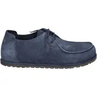 Birkenstock pour homme. 1031468 Chaussures en Cuir Utti Lace (Coupe Standard) marine (41), Plat, Lacets, Casuel