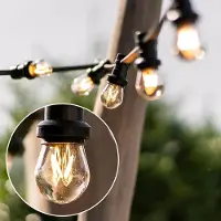 LumenXL Kit guirlande guinguette de 4W avec ampoules à filament dimmable