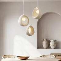 LumenXL Lampe suspendue Wabi Sabi Yoru avec 3 points lumineux, source lumineuse G9 incluse
