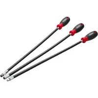 Vigor Jeu de tournevis , extra longs, flexibles V5485N longueur totale : 500 mm nombre d'outils : 18