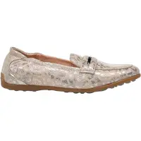 Floris van Bommel Mocassin 'Sitti' greige / argent