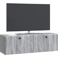 vidaXL Meuble TV mural 98 x 31 x 30 cm Gris Sonoma