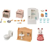 Sylvanian Families Set Motherhouse Accessories Figures Beige Enfants