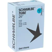 Schwalbe Chambre à air vélo - - SCV12 - 26/27.5 pouces - Butyle - Valve Presta - 40 mm - 140 gr - Clair