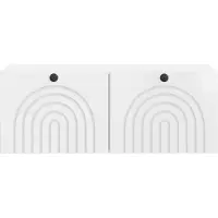 vidaXL Meuble TV mural , blanc brillant, 78,5 x 31 x 30 cm