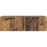 vidaXL Meuble TV mural en bois recyclé 98 x 31 x 30 cm, aggloméré