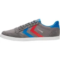 Hummel Chaussure de sport 'Stadil' bleu marine / gris argenté / gris clair / rouge feu / blanc