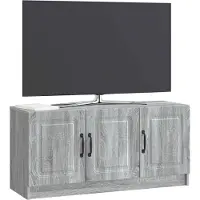 vidaXL Meuble TV Sonoma gris 99 x 34,5 x 47 cm en aggloméré