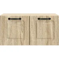 vidaXL Meuble TV mural en chêne Sonoma 59,5 x 31 x 30 cm