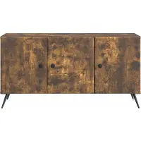 vidaXL Meuble TV en chêne fumé 99 x 34,5 x 50 cm, aggloméré