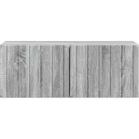 vidaXL Meuble TV mural, 78,5 x 31 x 30 cm, imitation chêne Sonoma gris