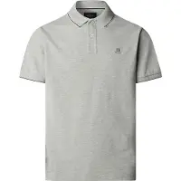 Hackett Heritage Tipped Short Sleeve Polo Gris S Homme