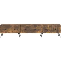 vidaXL Meuble TV en chêne fumé 147 x 34,5 x 30 cm, aggloméré
