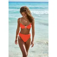 Copenhagen Studios Hauts de bikini orange foncé / blanc