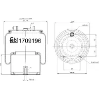 FEBI BILSTEIN Soufflet à air, suspension pneumatique 170919