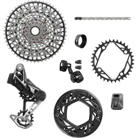 Sram Xx Axs Eagle E-mtb 104 Lk Groupset Argenté 36t / 10-52t