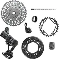 Sram Gx Axs Eagle E-mtb 104 Lk Groupset Argenté 34t / 10-52t