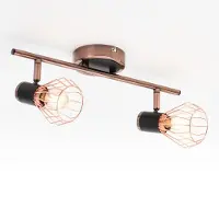 LumenXL Plafonnier Vivian à 2 lumières - cuivre