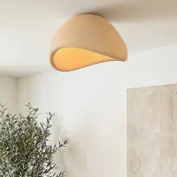 LumenXL Plafonnier Wabi Sabi Concrete Aura 60 cm – couleur caramel clair avec effet pierre