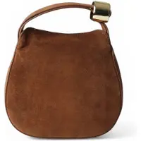 Semicouture pour femme. S6SX03 Mini sac Baily en daim marron (OSFA), Casuel, Cuir