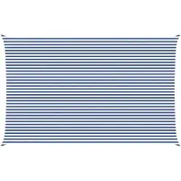 vidaXL Voile D'ombre Bleu Et Blanc 8 X 5 M 100 % Polyester Oxford