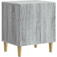 vidaXL Cabinet de chevet Sonoma gris 43 x 34,5 x 50 cm