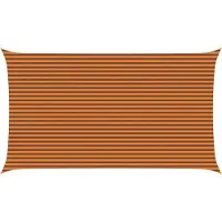vidaXL Voile D'ombre Orange Et Marron 7 X 4 M 100 % Polyester Oxford