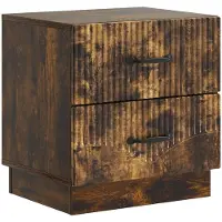 vidaXL Cabinet de chevet avec tiroir Chêne fumé 43 x 34,5 x 44,5 cm