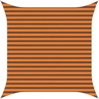 vidaXL Voile D'ombre Extérieure Orange Et Marron 3 X 3 M