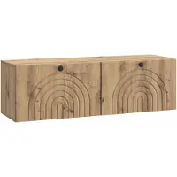 vidaXL Meuble TV mural 98 x 31 x 30 cm, chêne Artisan
