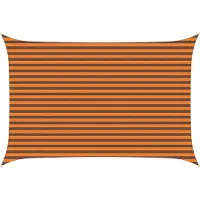 vidaXL Voile D'ombre Orange Et Marron 4,5 × 3 M 100 % Polyester Oxford