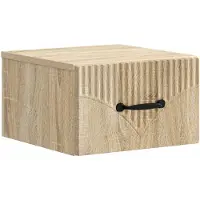 vidaXL Cabinet de chevet mural Chêne Sonoma 34,5 x 33 x 20 cm