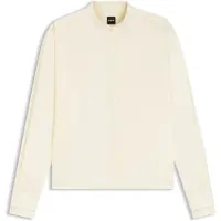 BOSS Chemisier Regular en popeline de coton avec patte de boutonnage invisible