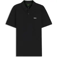 BOSS Polo en piqué de coton avec motif imprimé partout