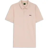 BOSS Polo en piqué de coton avec motif imprimé partout