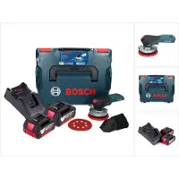 Bosch GEX 18V-125 Professional Ponceuse excentrique sans fil 18 V 125 mm Brushless + 2x batterie 5,0 Ah + chargeur + L-BOXX
